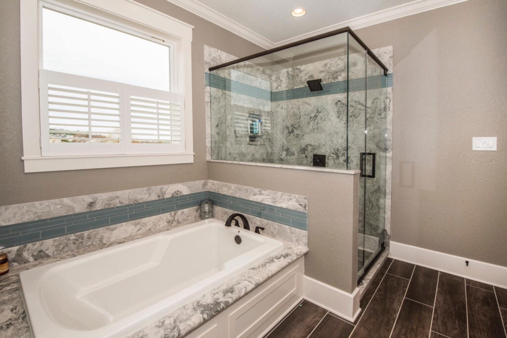 matching shower and tub cultured marble